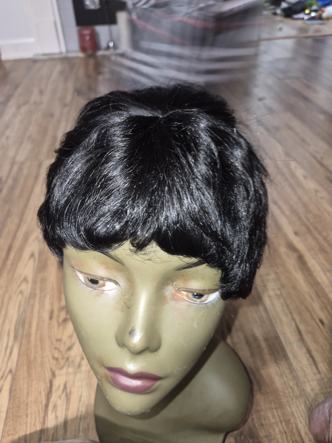 Black Short Curly Wig - photo 4