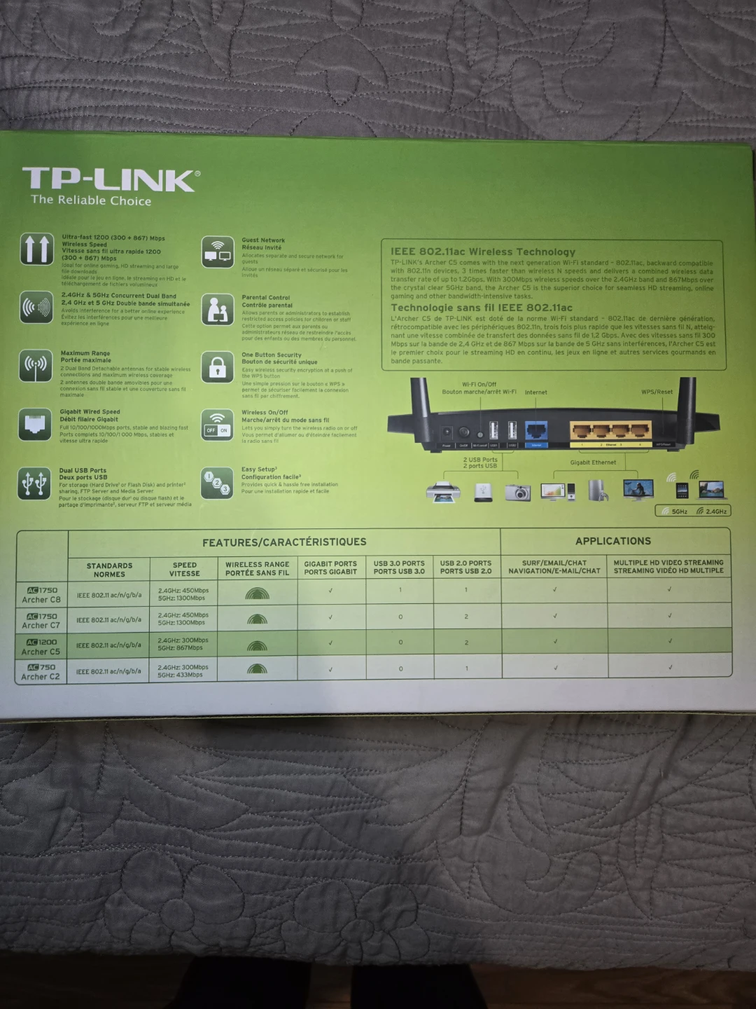 TP-Link AC1200 Wireless Dual Band Gigabit Router - Archer C5 - photo 2