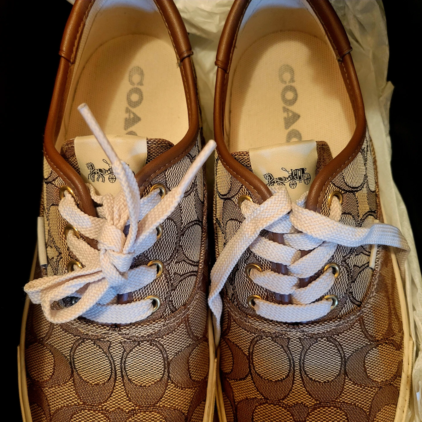 Coach Citysole Skate Khaki Sneakers Size 7.5