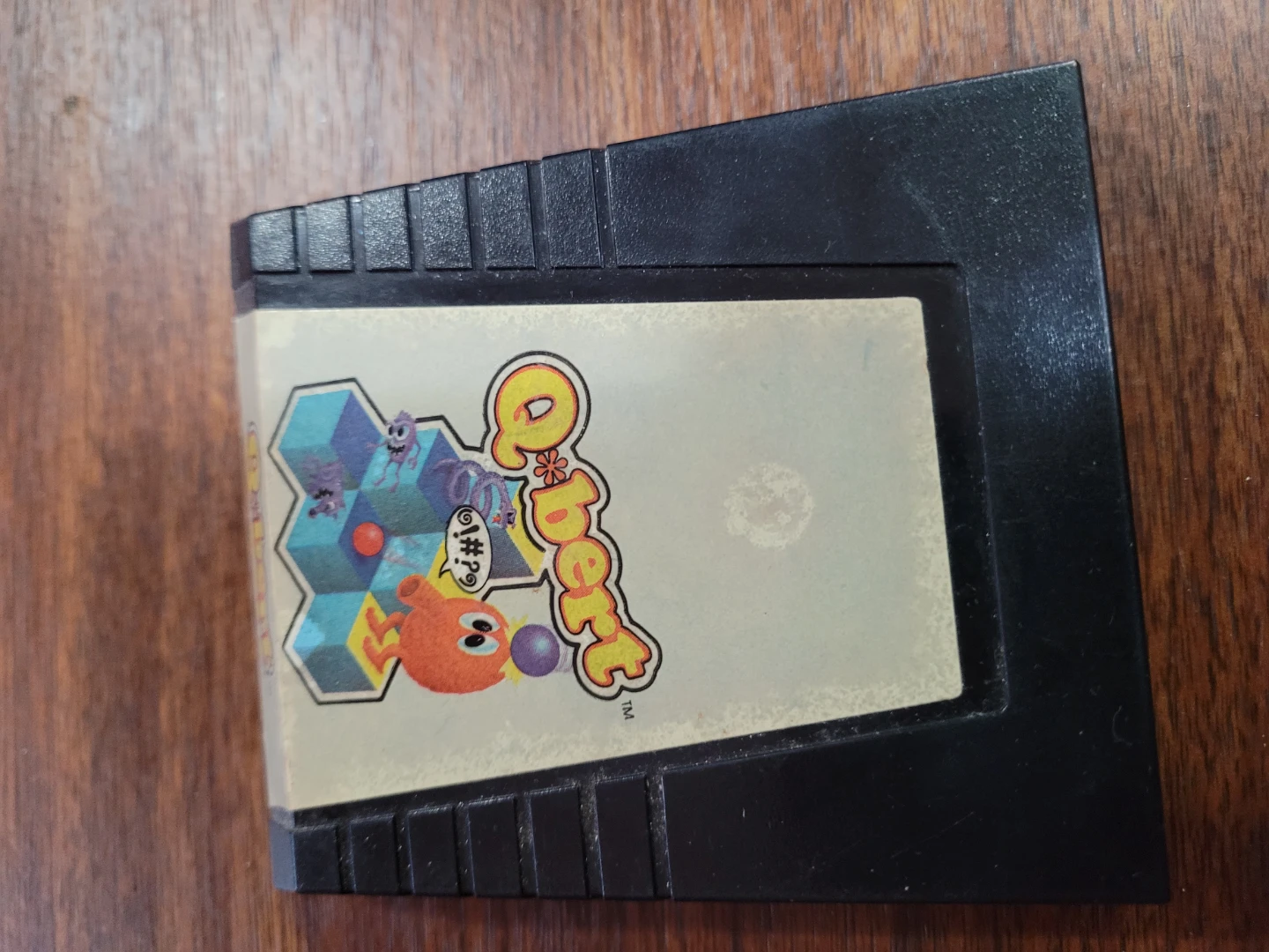 Q*bert Video Game Cartridge - photo 2
