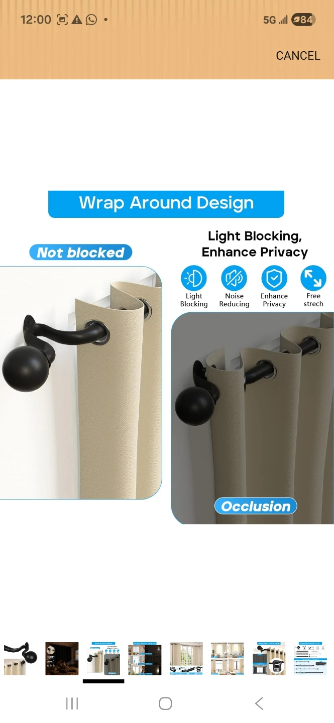Portable Blackout Curtain Rod - photo 4