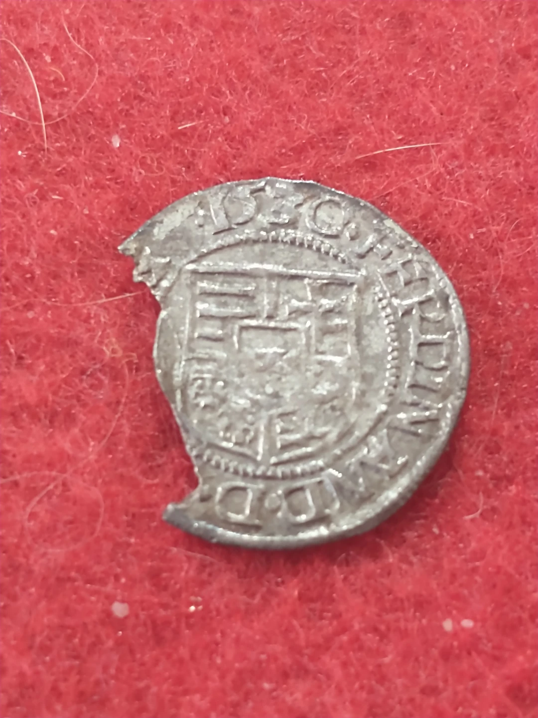 Rare 1530 Kingdom of Hungary Ferdinand I medieval silver denar