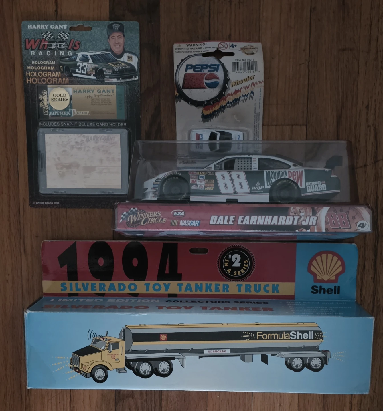 Collection of 4 Nascar Toy Vehicles