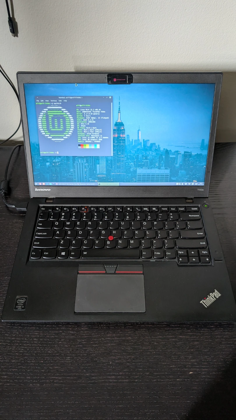 Lenovo ThinkPad T450s i5-5300U 8GB RAM 120GB SSD 14' screen