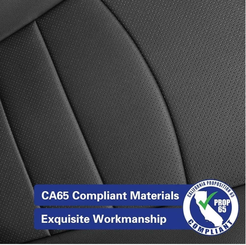 Toyota 4 Runner Black Faux Leather Car Seat Covers full set - photo 3