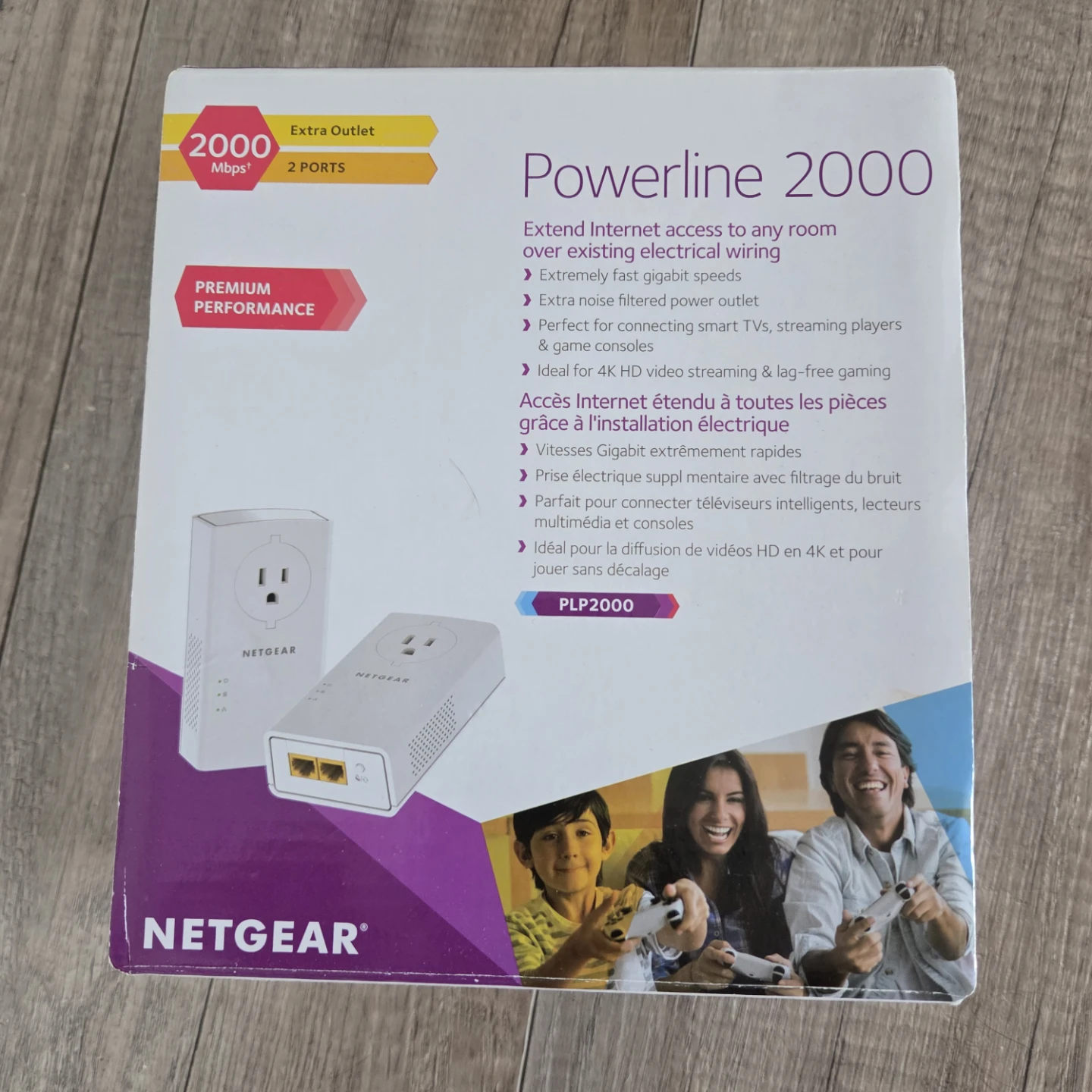 NETGEAR Powerline 2000 Mbps Gigabit Ethernet Adapters (PLP2000)