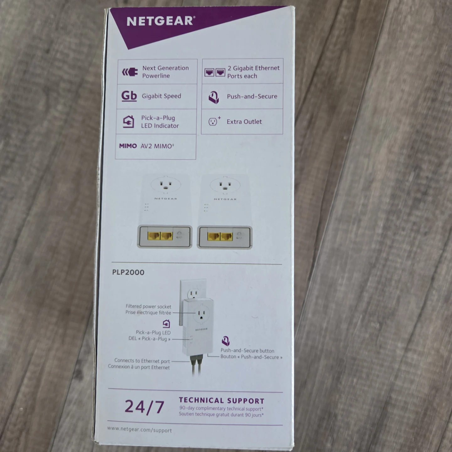 NETGEAR Powerline 2000 Mbps Gigabit Ethernet Adapters (PLP2000) - photo 2