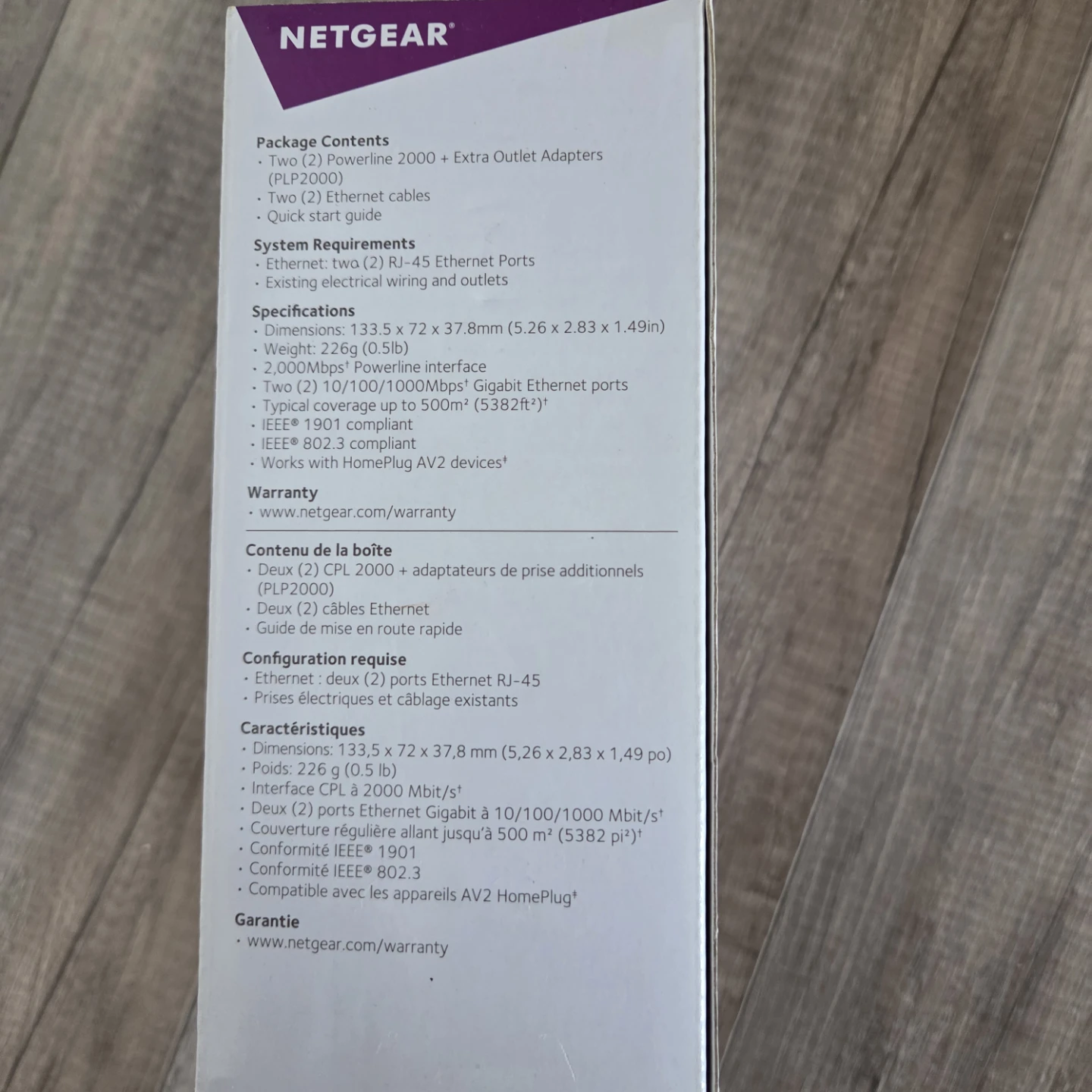 NETGEAR Powerline 2000 Mbps Gigabit Ethernet Adapters (PLP2000) - photo 3