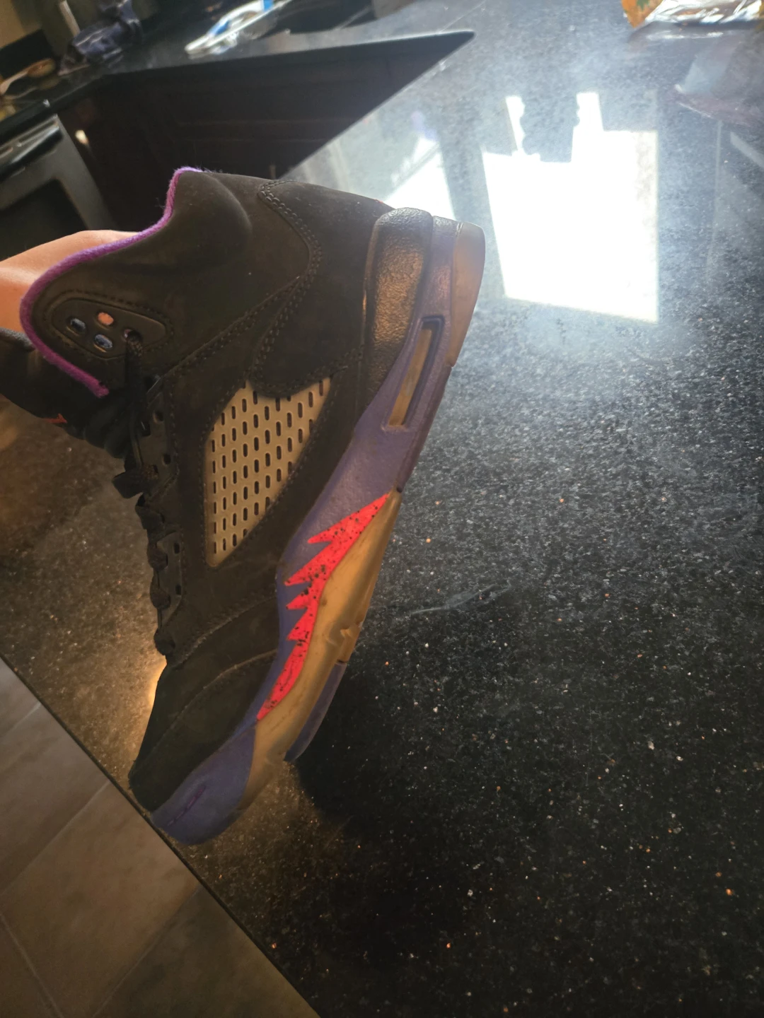 Air Jordan 5 Retro 'Grape' Toddler Shoes - photo 2