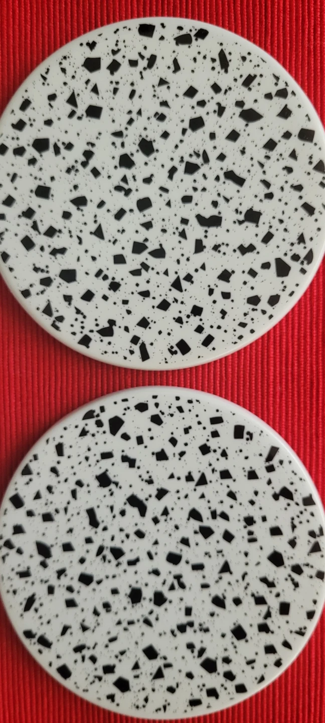 New Set of 4 Round Terrazzo Coasters - photo 3