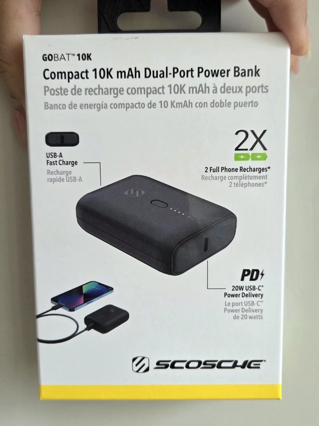 Scosche GoBat 10K mAh Dual-Port Power Bank