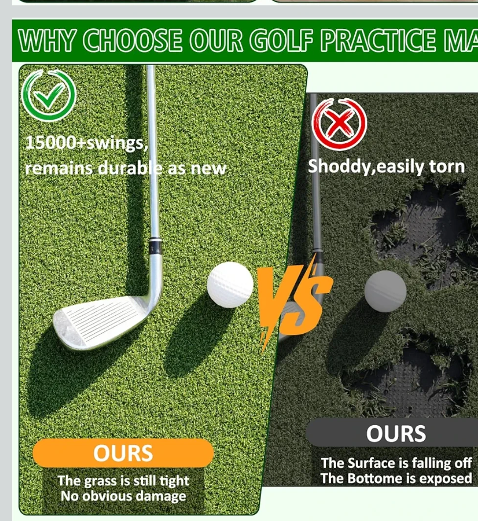 Golf Practice Mat with Tees and Balls - photo 4