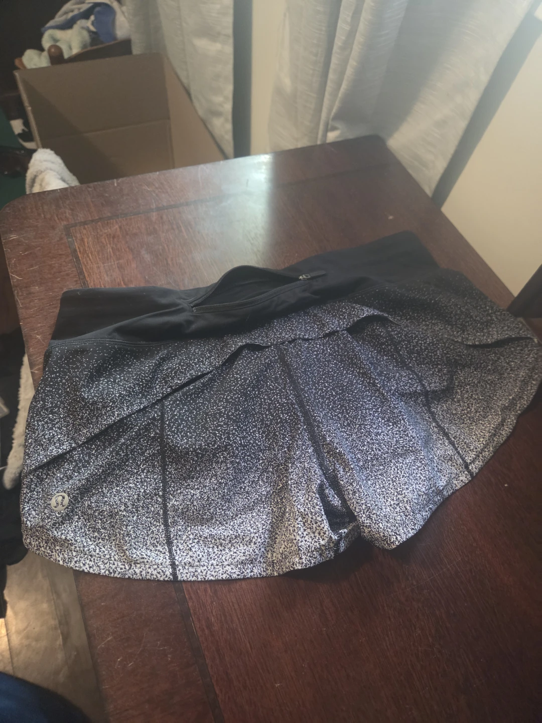 Lululemon Black & White Speckled Running Shorts - photo 2