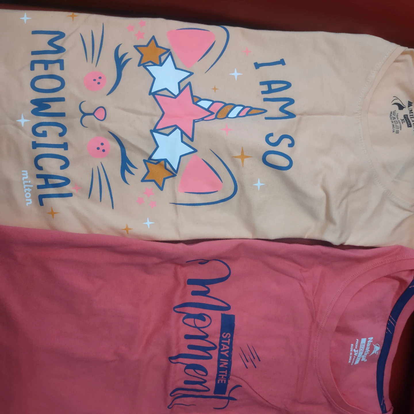 Brand new 2 T-shirts and 2 Pairs of Pajama Pants for womens - photo 2