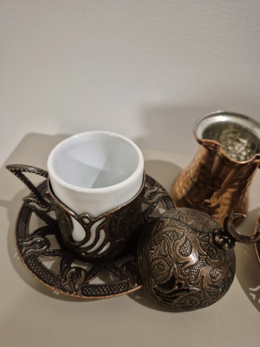 Turkish Coffee Cup Set with Cezve