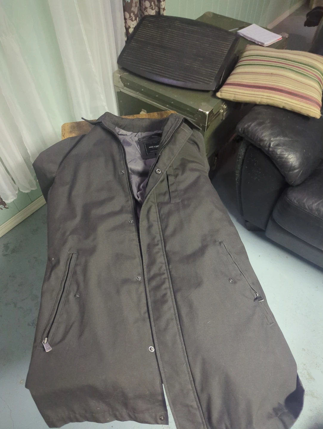 ONLY & SONS Men's Dark Grey Jacket - Size L