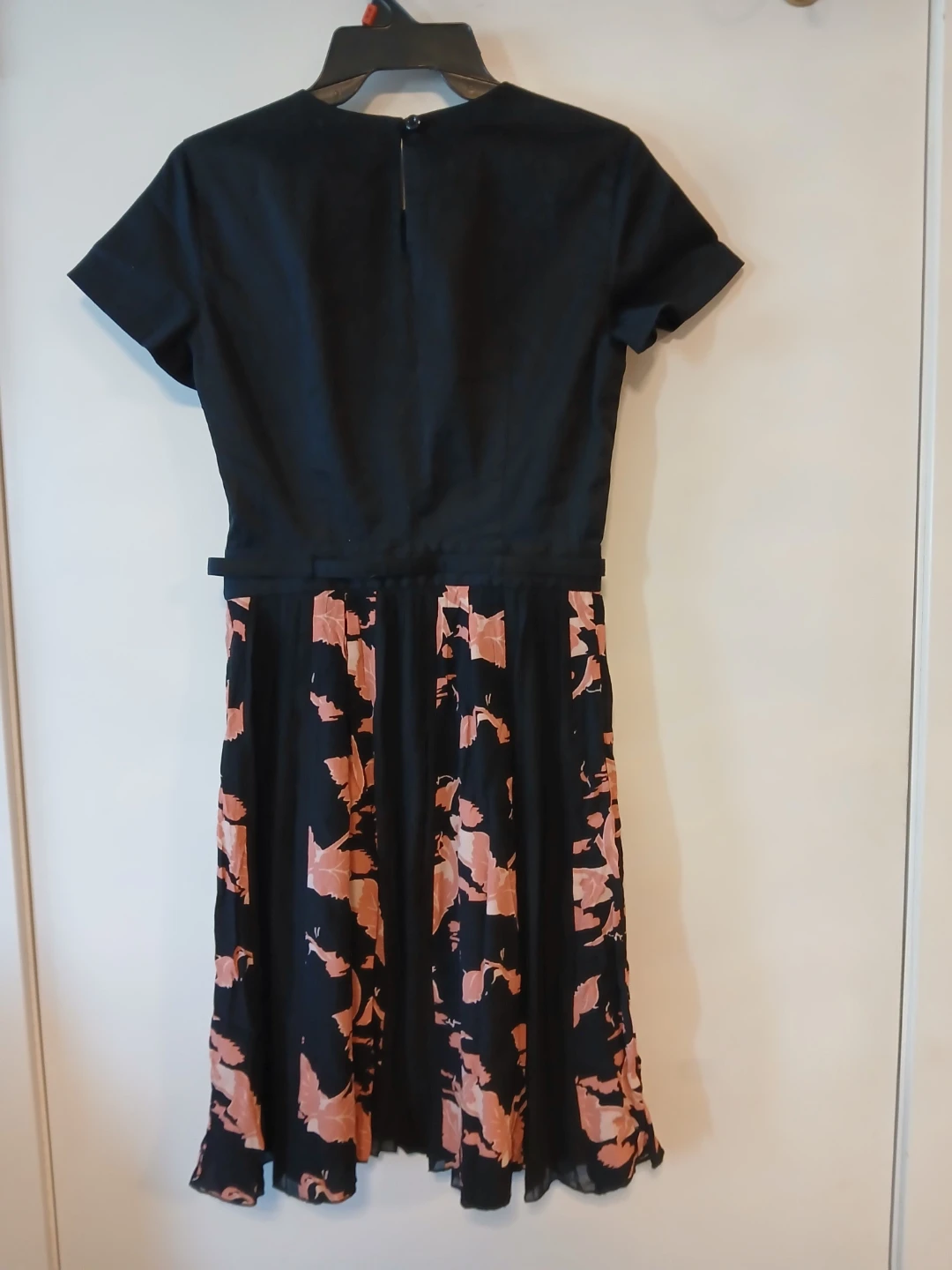 French Connection Black Floral Flare Dress. Size 2. - photo 2