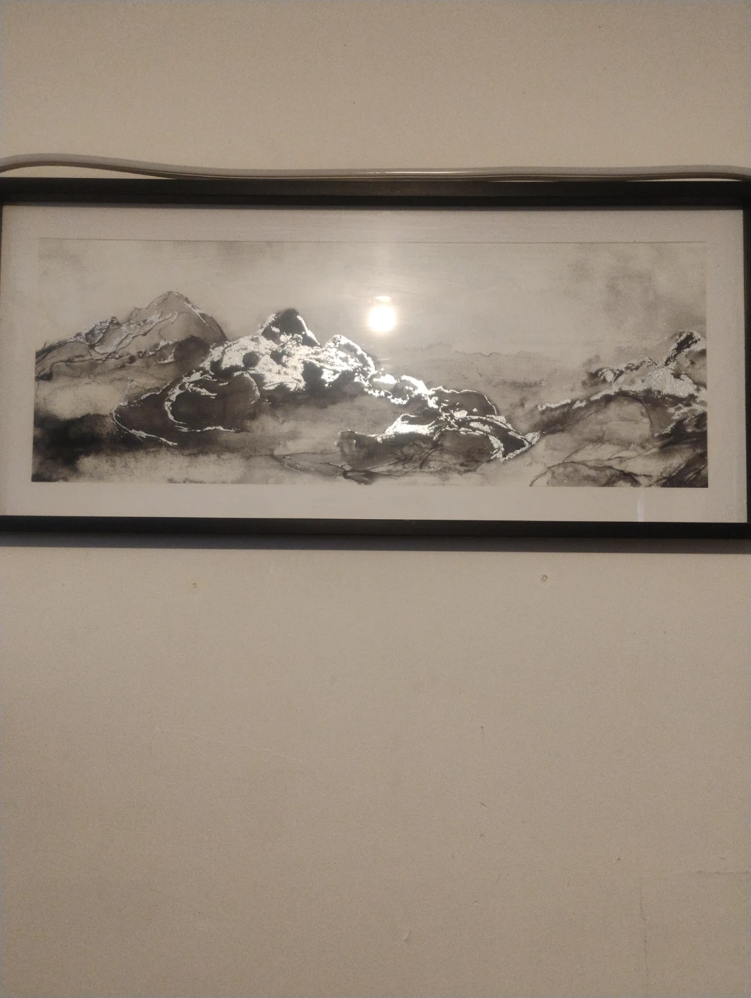 Framed Mountain Landscape Art Print