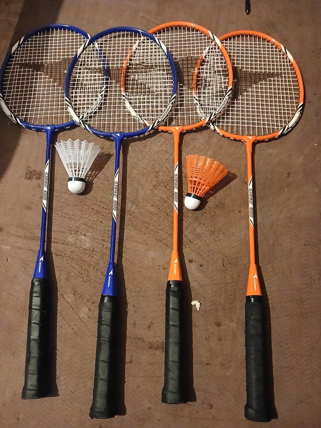 Diadora Strike 6000 Badminton Racquets - Set of 4