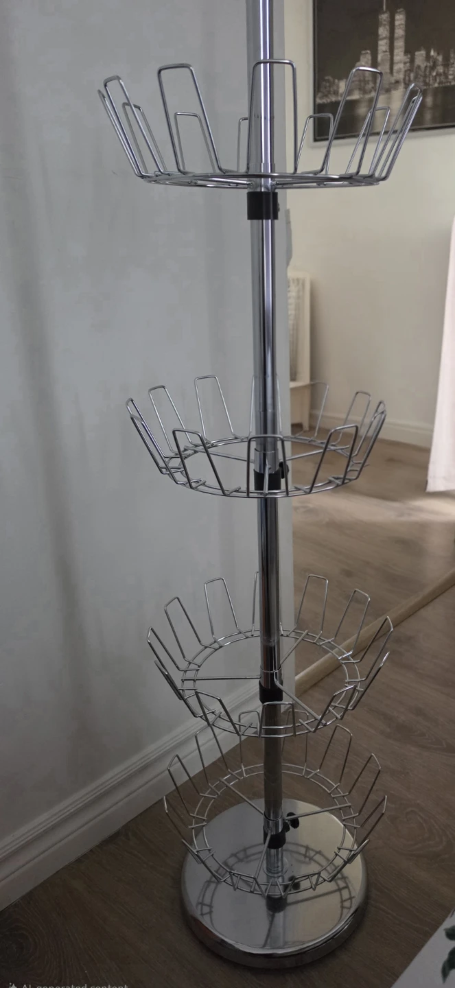 4-Tier Revolving Shoe Rack brand new