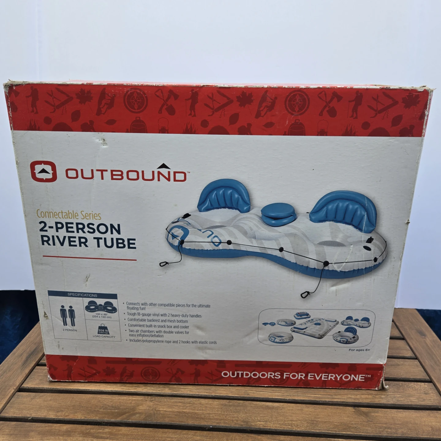 Brand new 2 person inflatable river double tube - photo 3