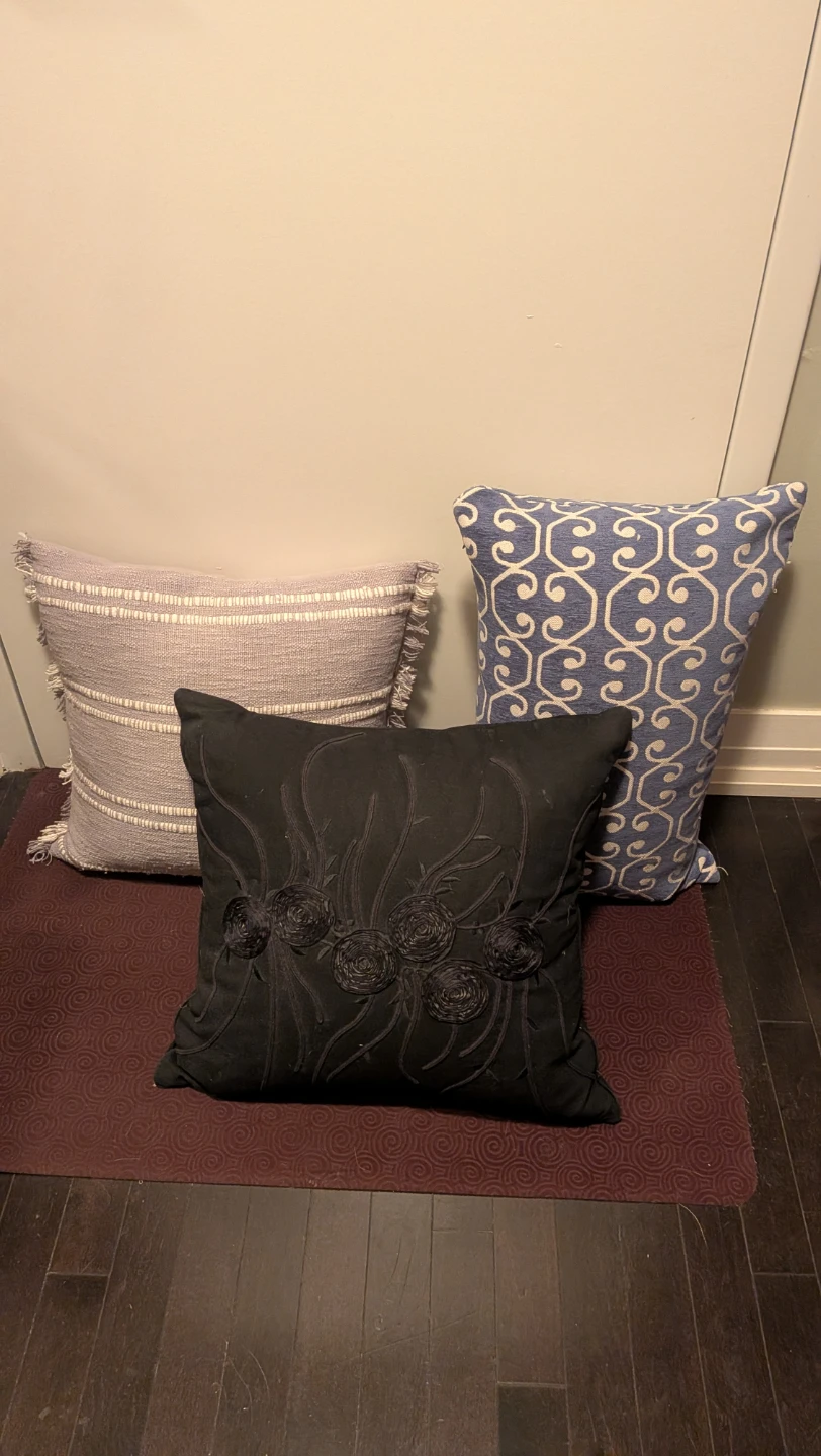 Beautiful Decorative Feather Throw Pillows, 3