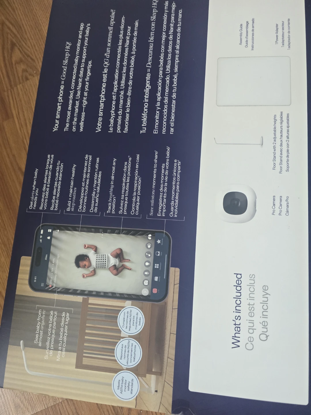 Nanit Pro Camera + Floor Stand Baby Monitor - photo 3