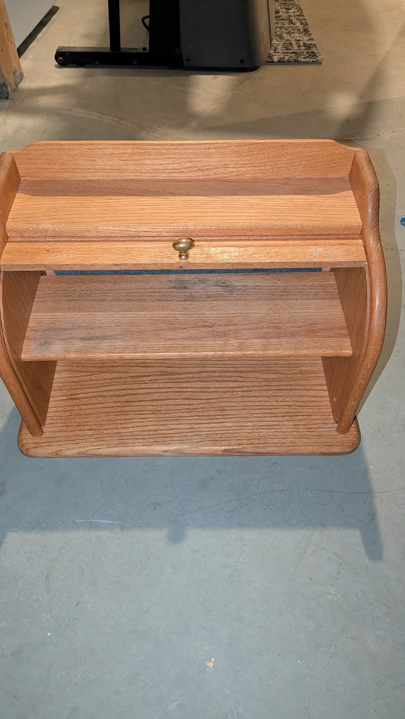 Vintage Wooden Bread Box - photo 2