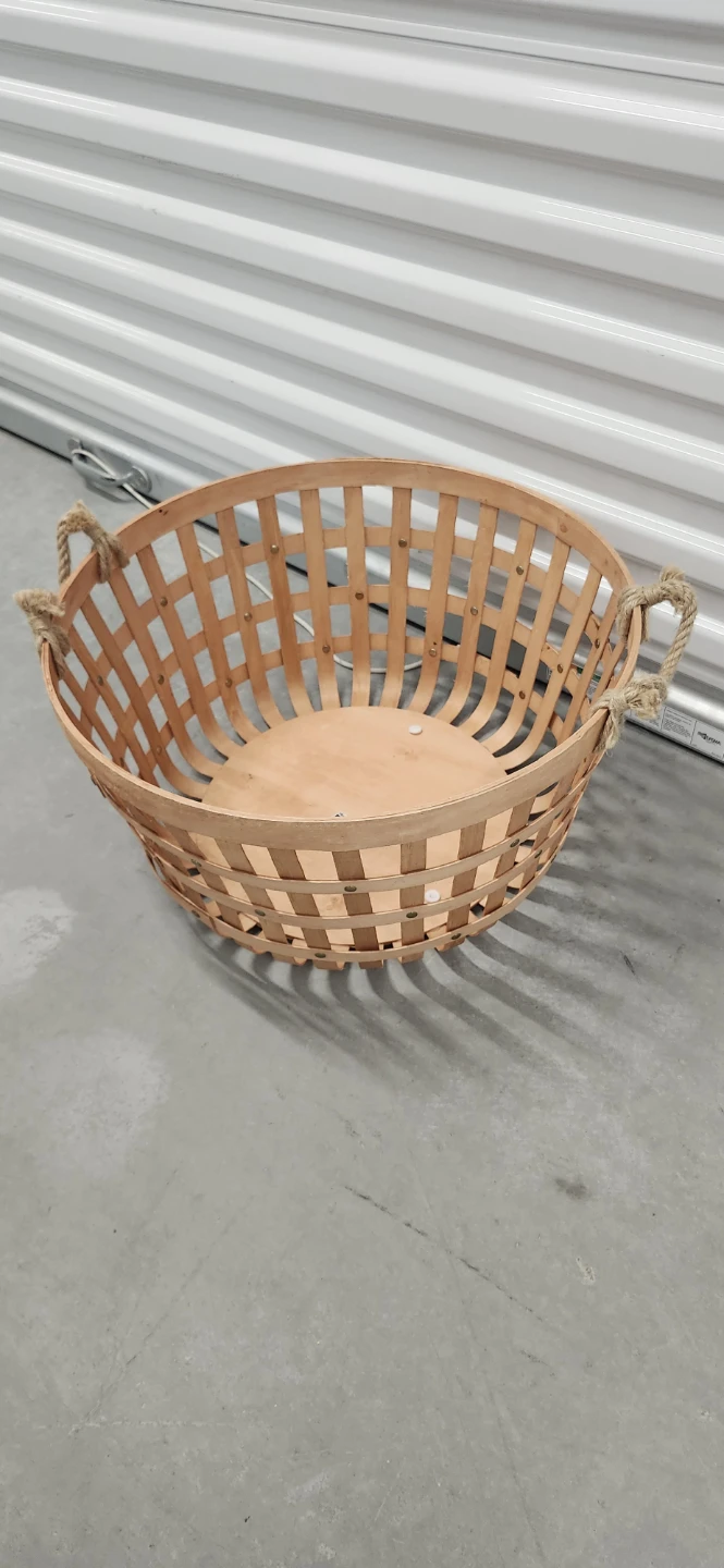 Ikea bamboo basket 19.5*11"D*H