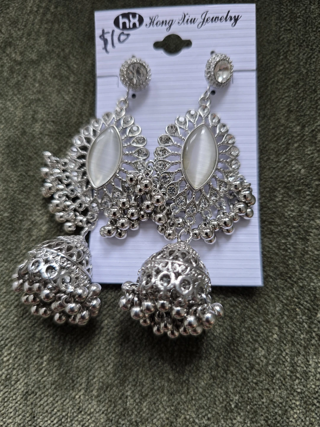 Indian Bollywood Jhumka Earrings Set