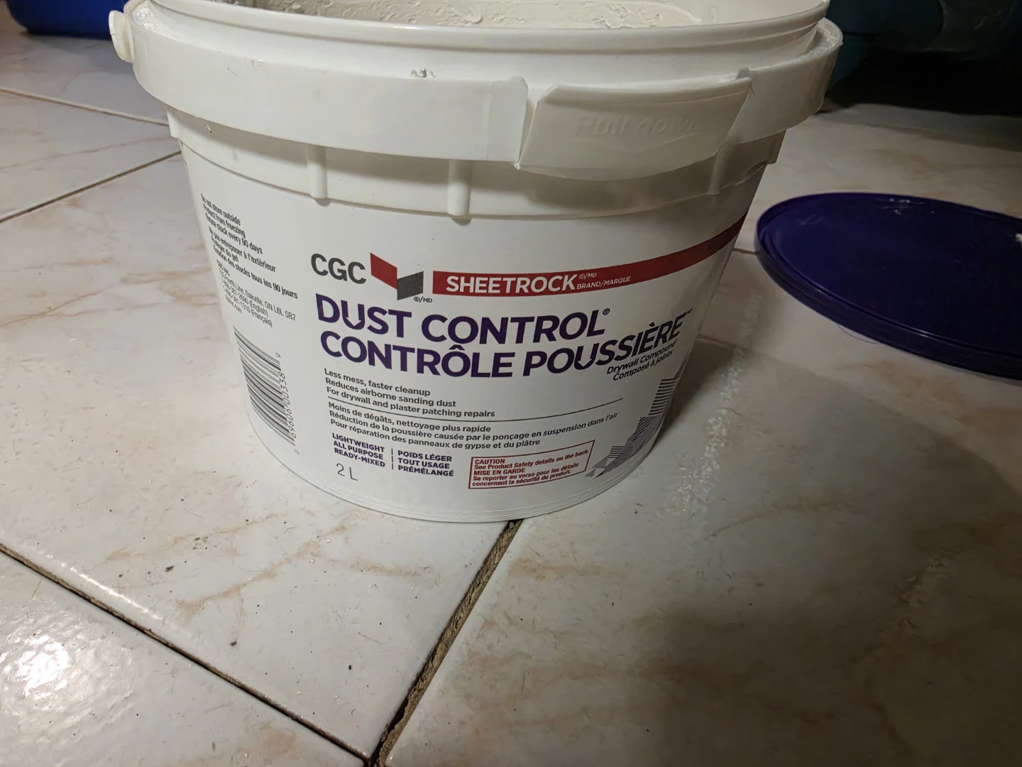 Left over CGC Sheetrock Dust Control Joint Compound - 2L