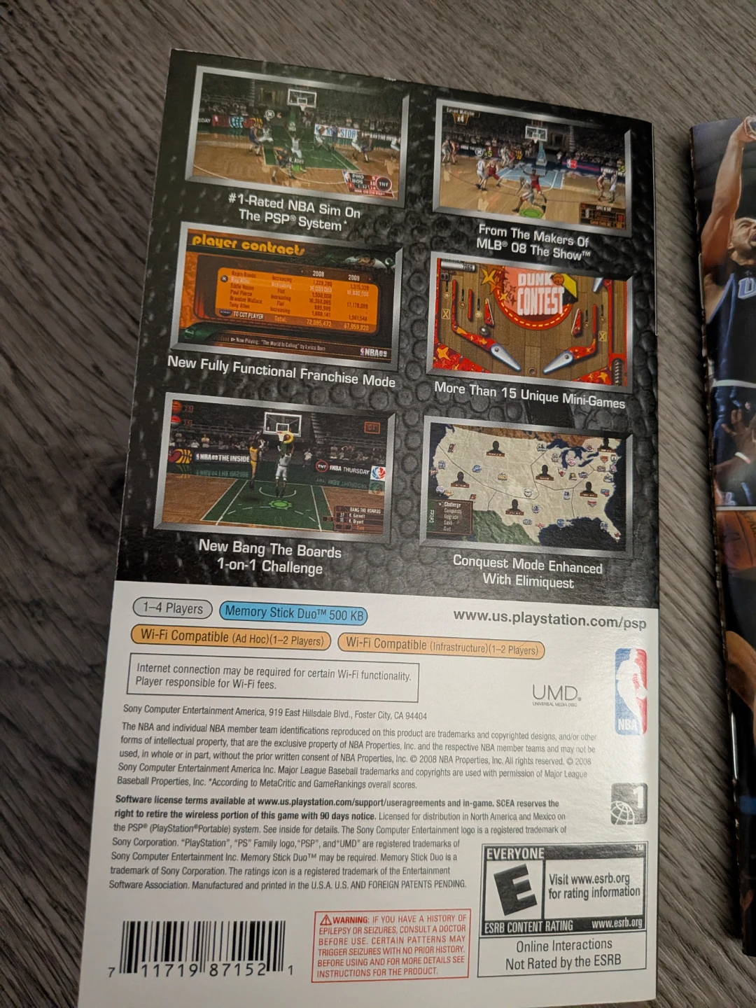 NBA 09 The Inside PSP UMD - photo 2