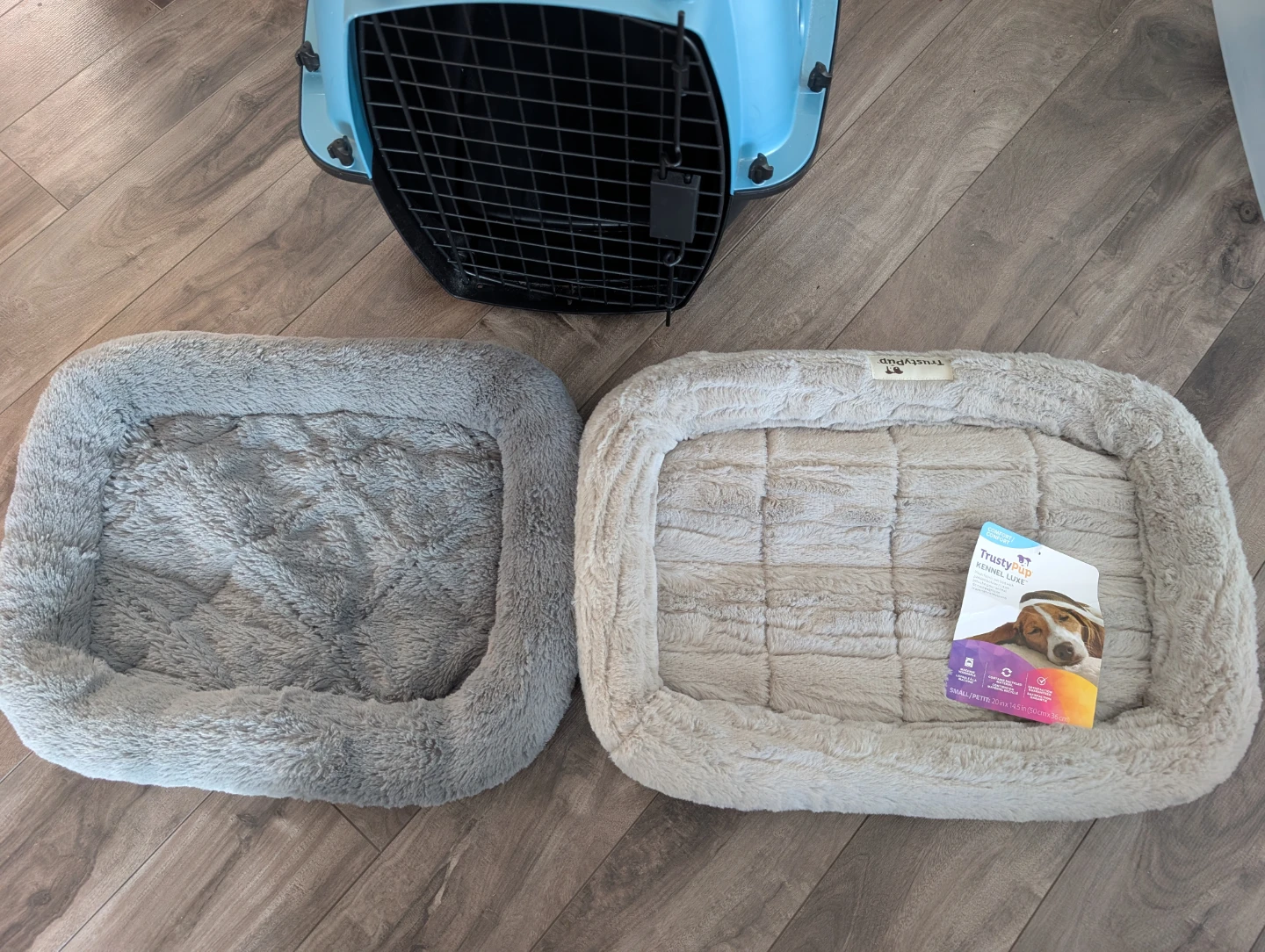 Blue Pet Carrier with Bed - photo 5