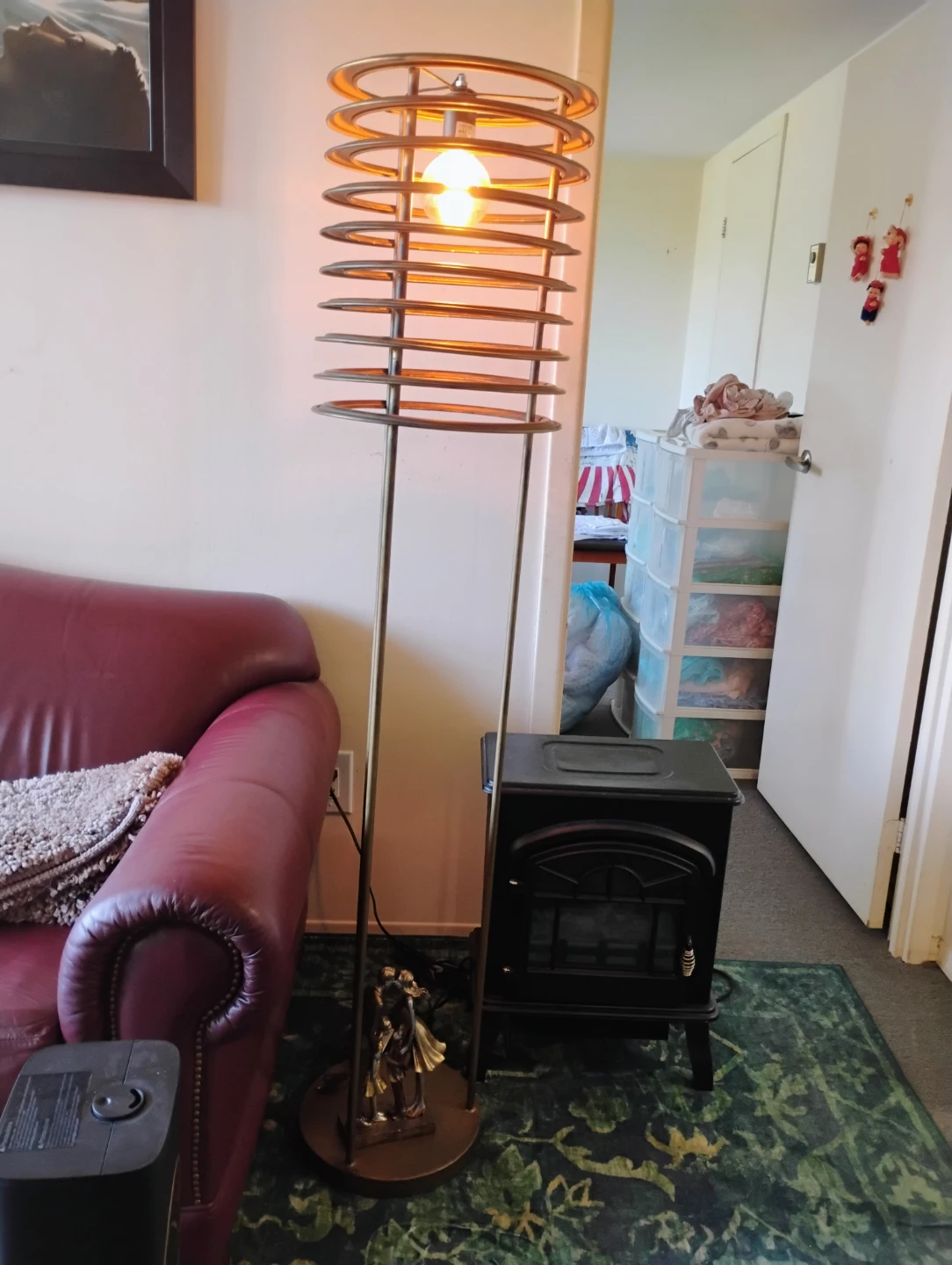 Tall Spiral Floor Lamp