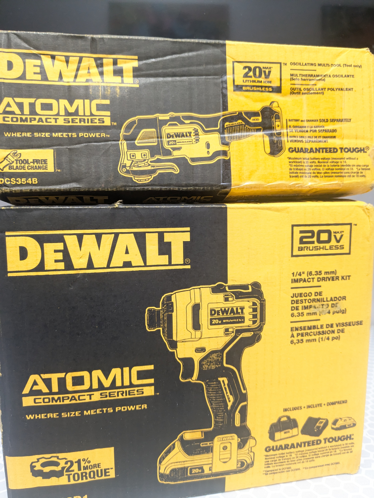 20V Max DeWalt ATOMIC Impact + Multi-Tool Combo