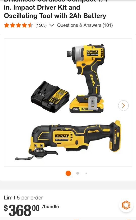 20V Max DeWalt ATOMIC Impact + Multi-Tool Combo - photo 2