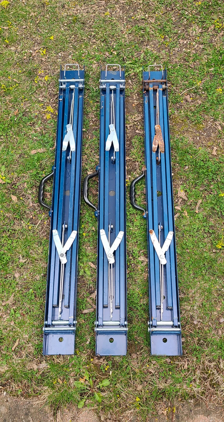 3 Folding Metal Sawhorses - photo 3