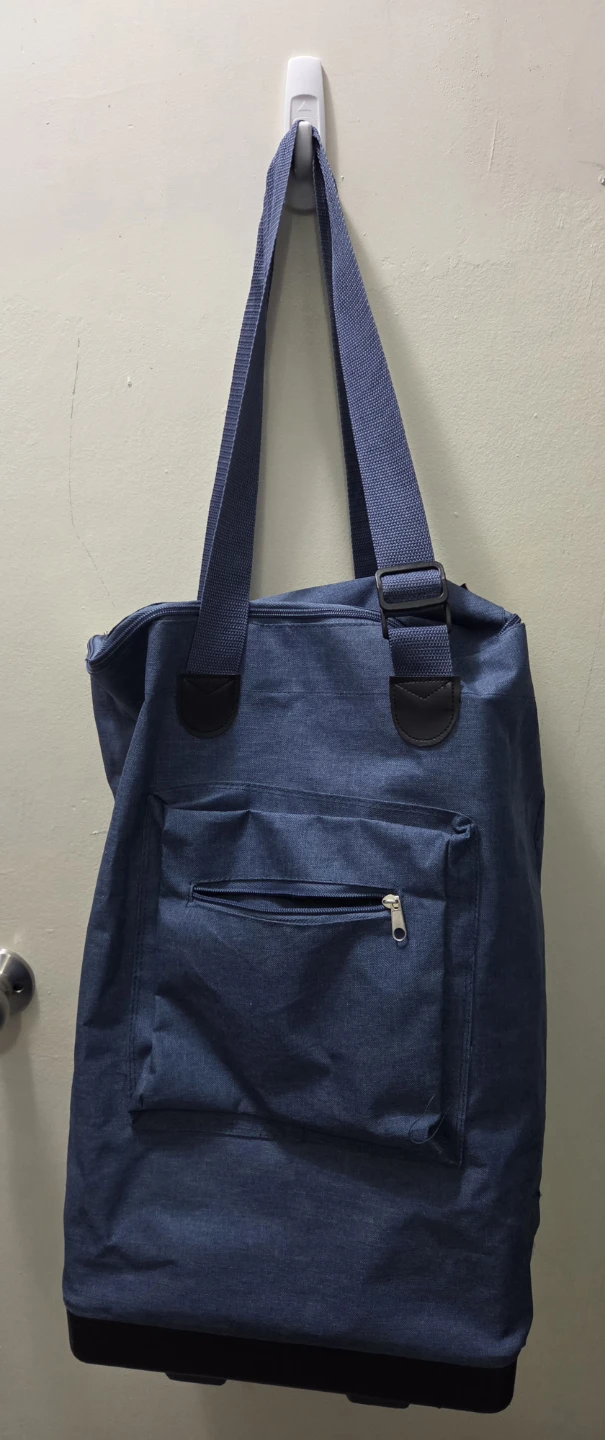 Blue Kitchen Stuff Plus Rolling Shopping Bag with Wheels