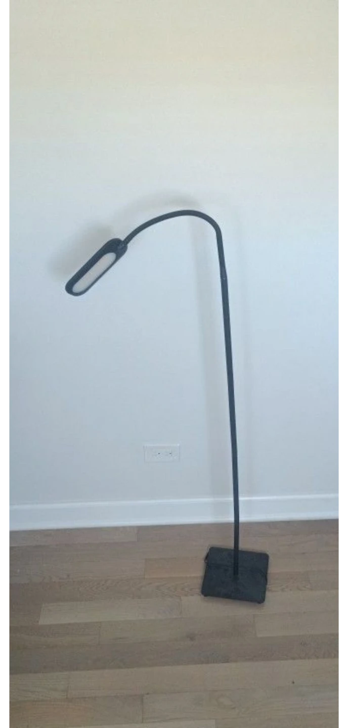 Black LED Gooseneck Floor Lamp