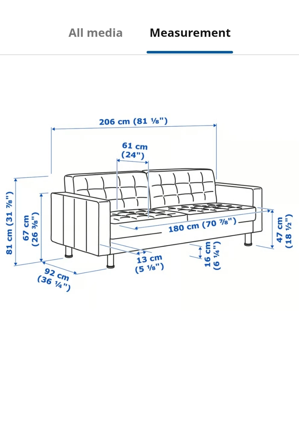 MORABO Sofa, Gunnared dark gray/wood - photo 3