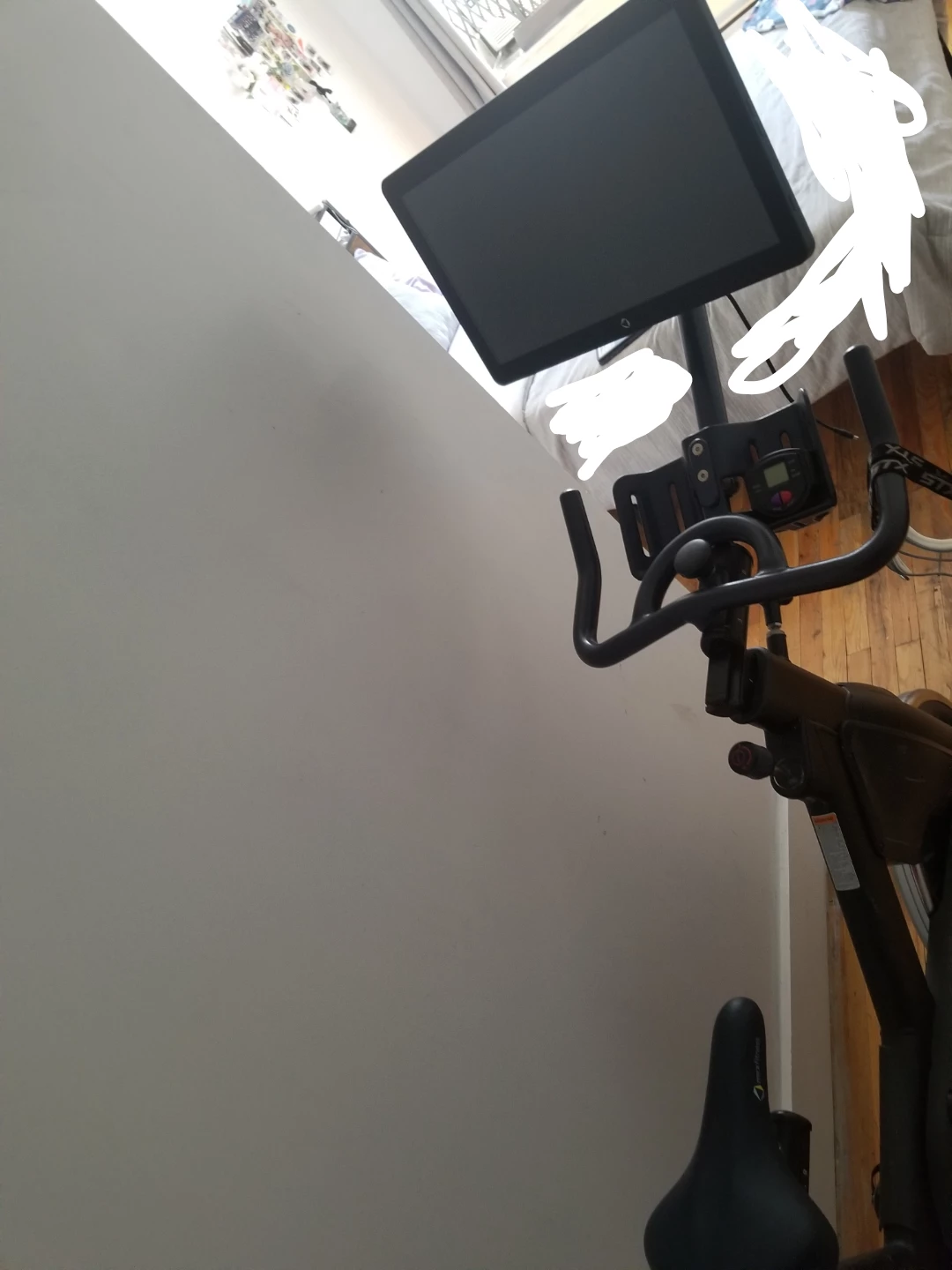 MYX Fitness Stationary Bike with Screen