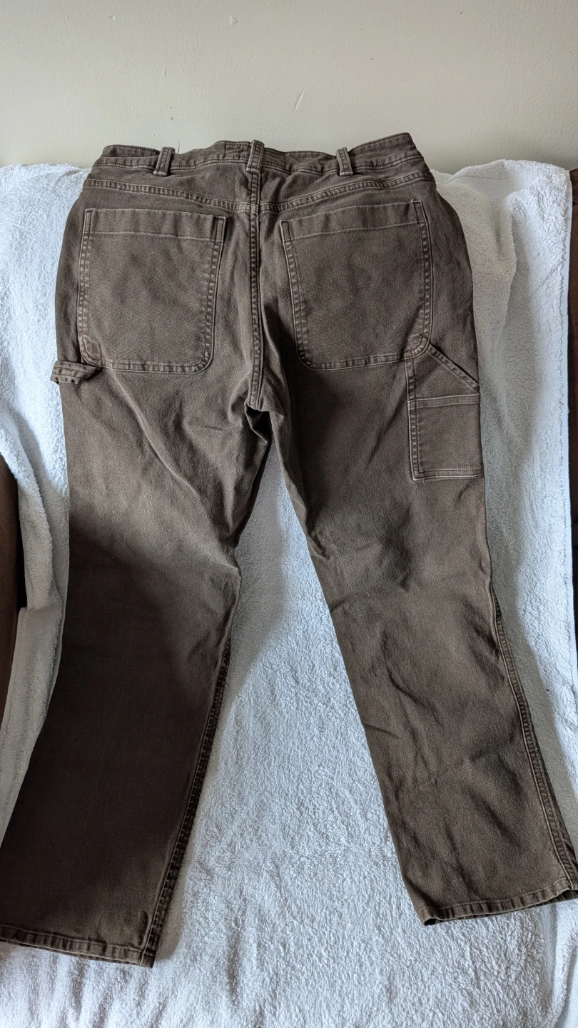 Abercrombie & Fitch Brown Canvas Carpenter Pants - photo 2