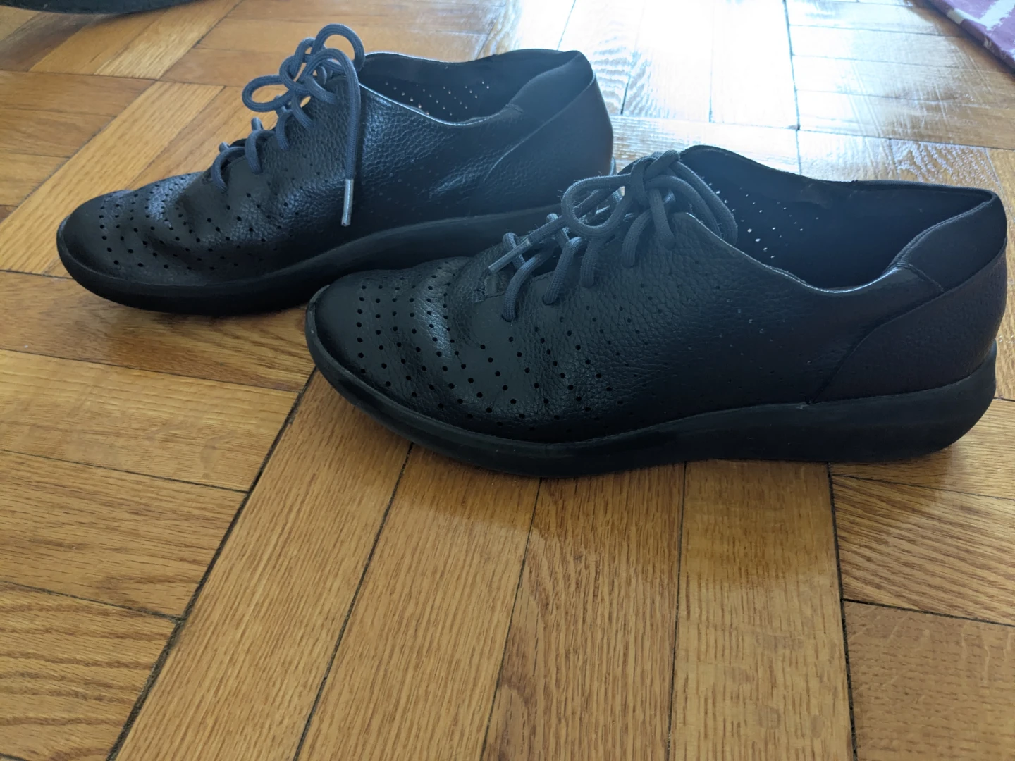 Clarks Black Lace-Up Shoes - photo 2
