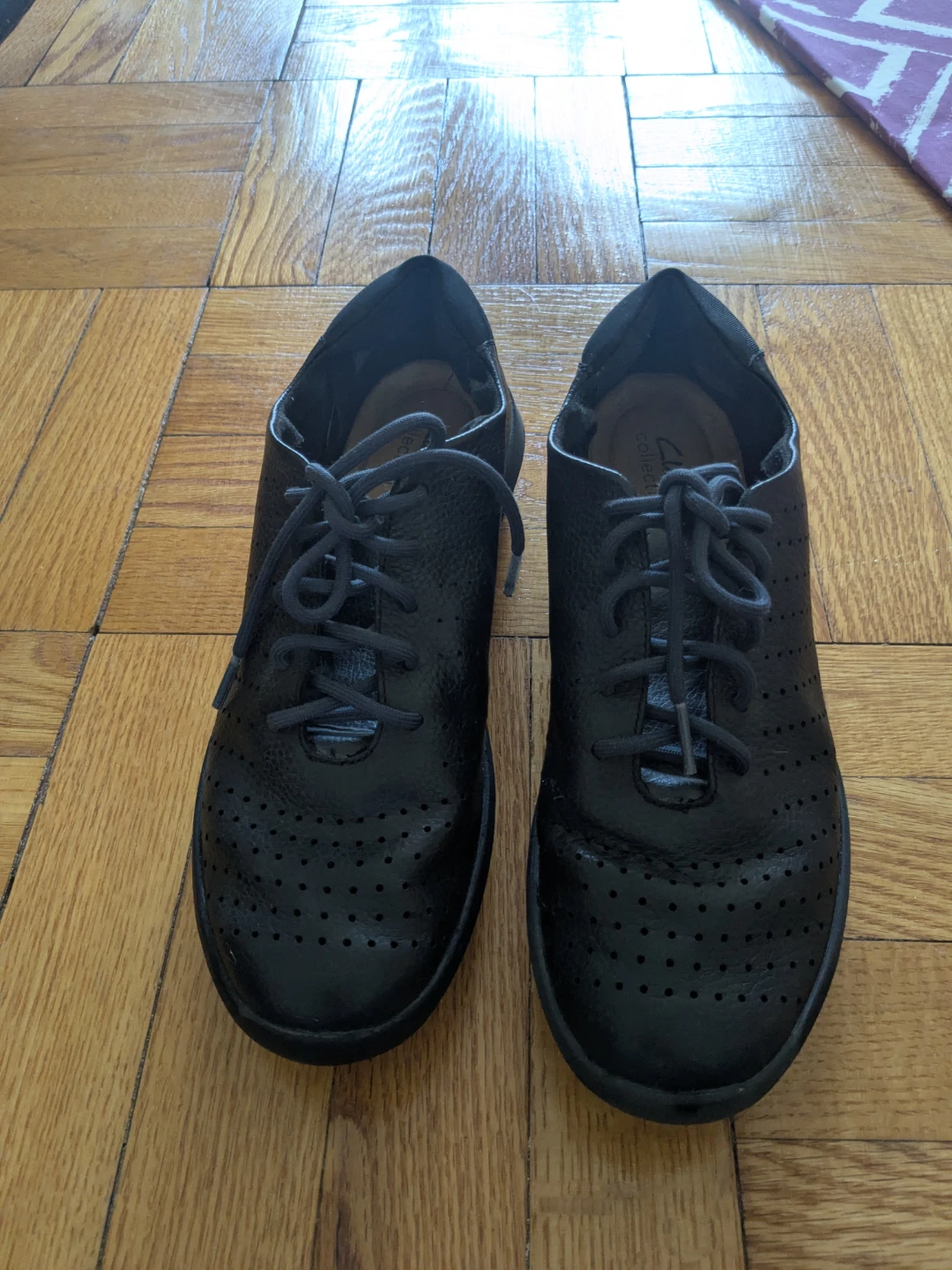 Clarks Black Lace-Up Shoes - photo 3