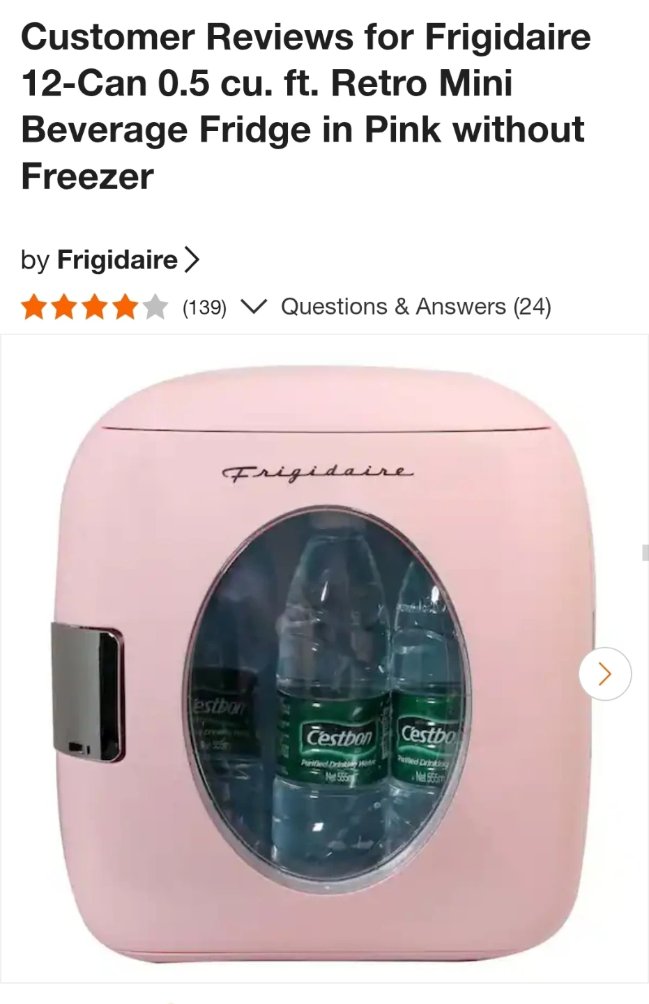 Frigidaire Retro Mini Fridge - 12 Can Capacity (Blush Pink) 🌸