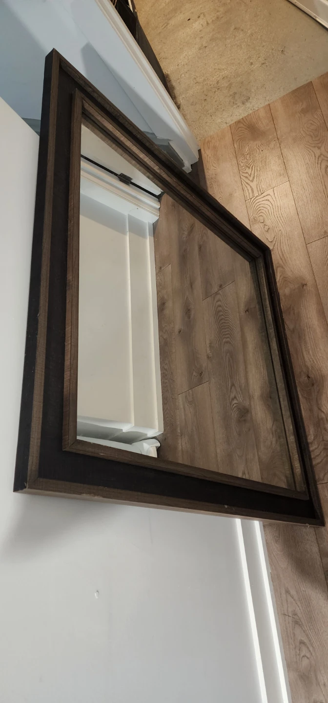 Rustic Wood Frame Mirror