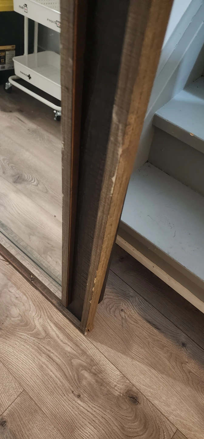 Rustic Wood Frame Mirror - photo 4