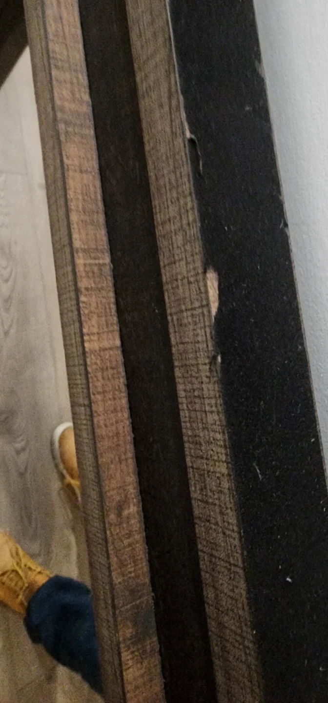 Rustic Wood Frame Mirror - photo 5