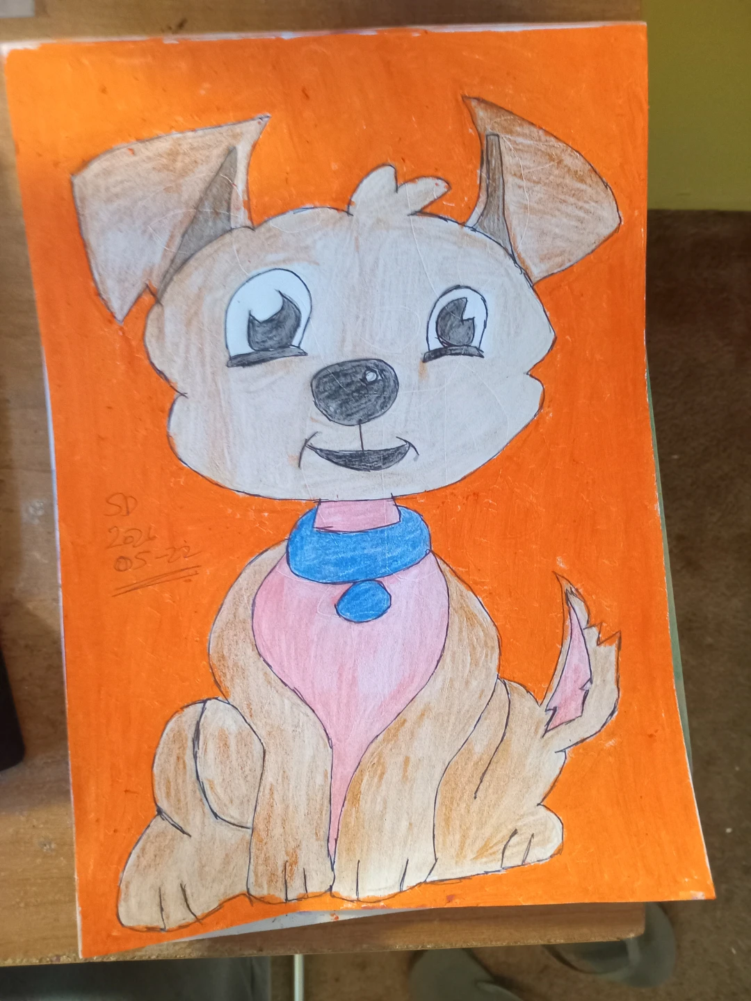 Brown Cartoon Dog by Custom Artist Sherwin - photo 3