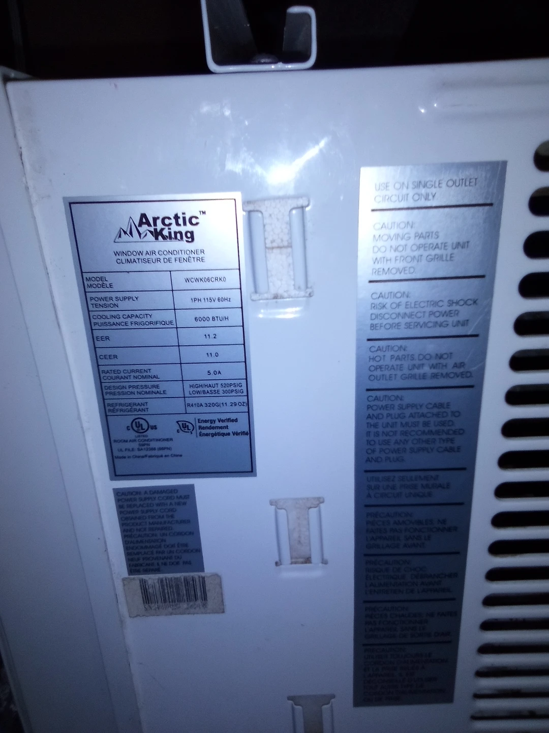 Arctic King Window Air Conditioner - photo 2